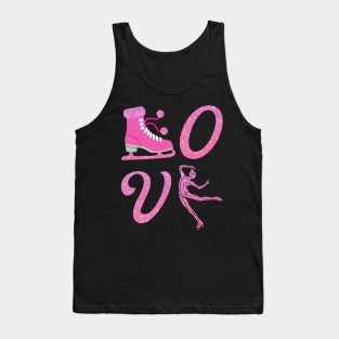 Love Skate Figure Skating Tank Top